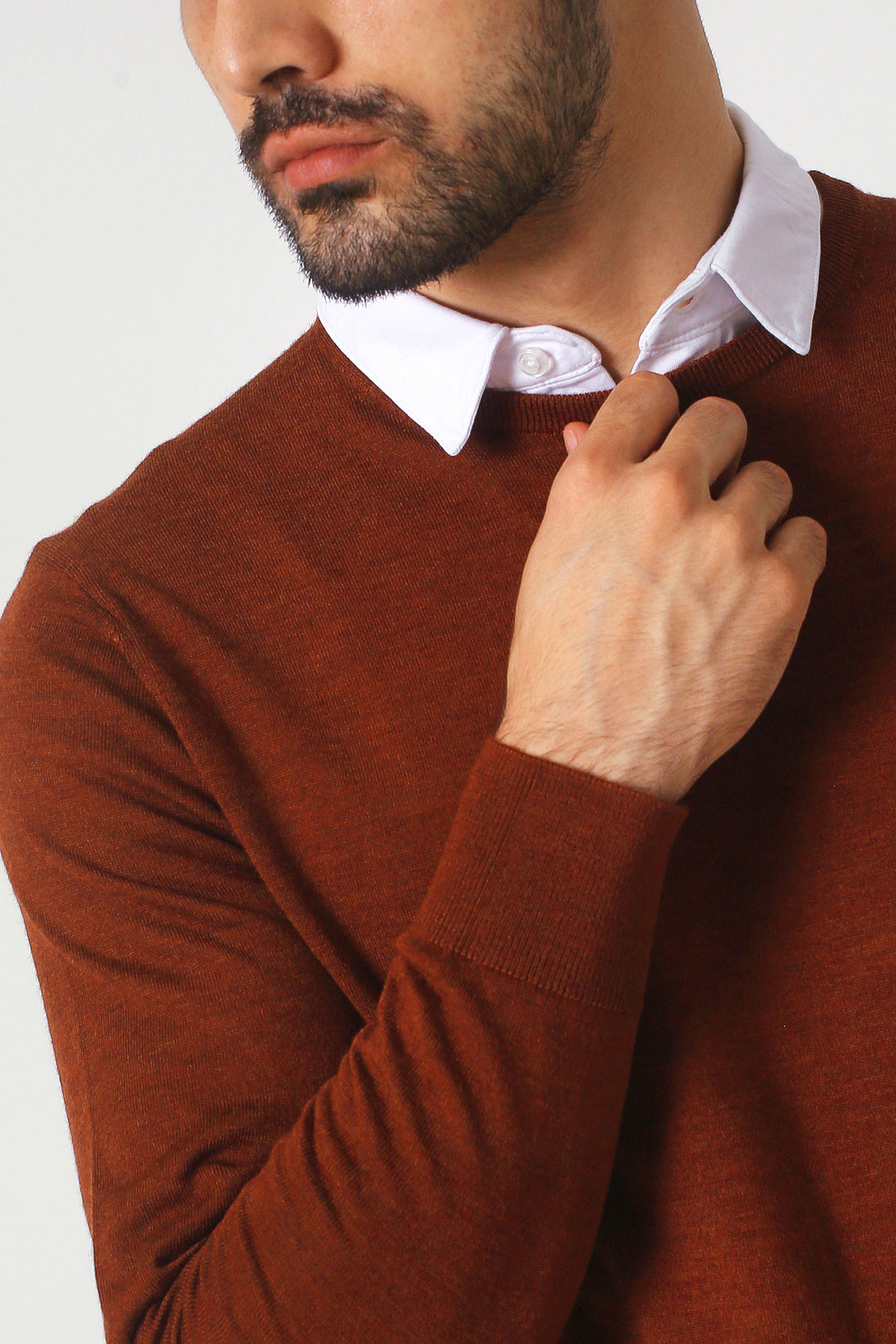 Merino Wool Crew Neck Sweater | Romeo NYC