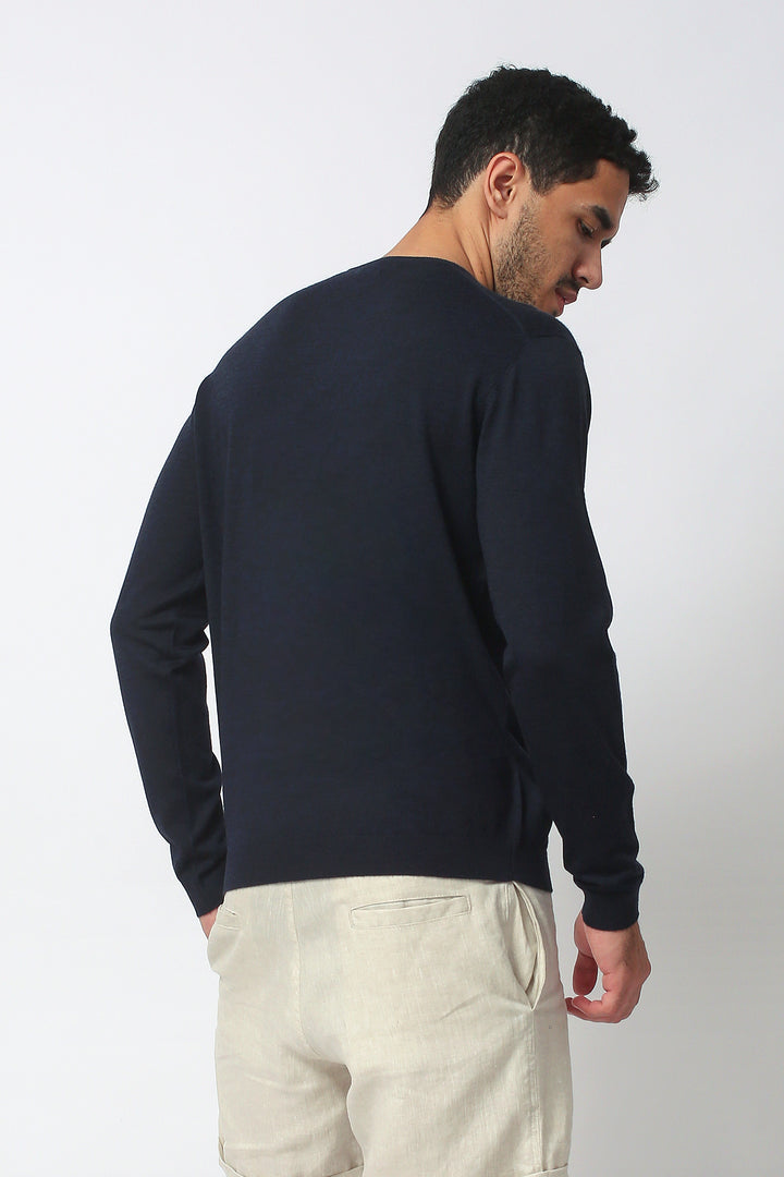 Merino Wool Sport V-Neck|Men's Sweaters|ROMEO NYC