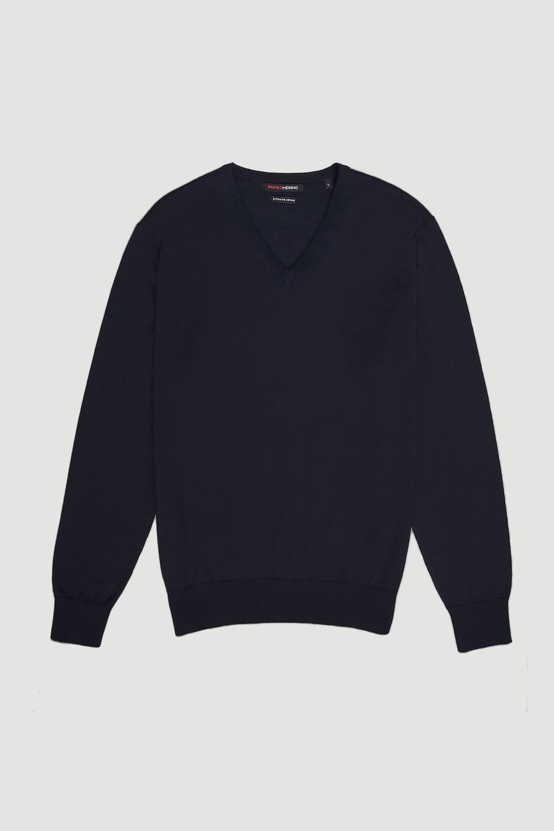 Merino Wool V-Neck Sweater|Men's Sweaters|ROMEO NYC